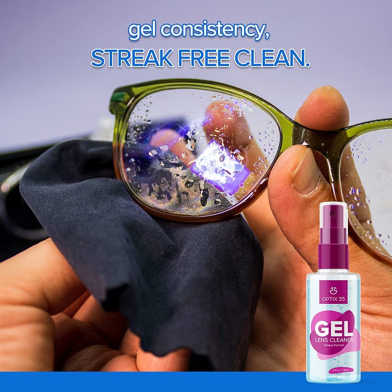 Gel Lens Cleaner Kit - (2) 2oz Eye Glasses Cleaner