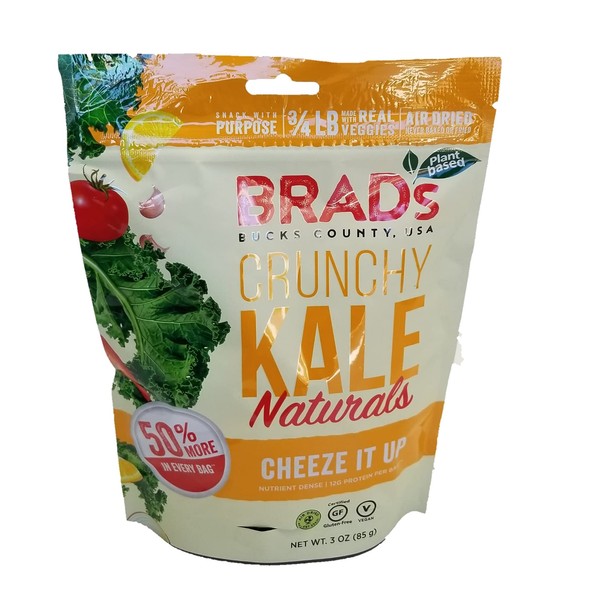 Crunchy Kale Naturals, Cheeze It Up, 3bags/each 3 net wt