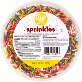 Wilton Rainbow Jimmies Tub, 10.5 Oz,1Pkg