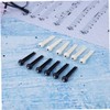 Vaguelly 100pcs Guitar Bridge Black String Pegs for Acoustic Guitar