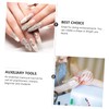 Baluue Nail Forms Stickers Set 110pcs Reusable Nail Art Extension