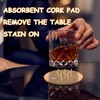 100 pcs Cork Coasters for Drinks, Bulk Blank Coasters DIY