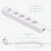 Navaris Wireless Power Strip 4-Way Individually Switchable - with 3x