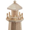 Rayher Lighthouse Wooden Height 25 cm Nautical Mediterranean Decoration Decorative