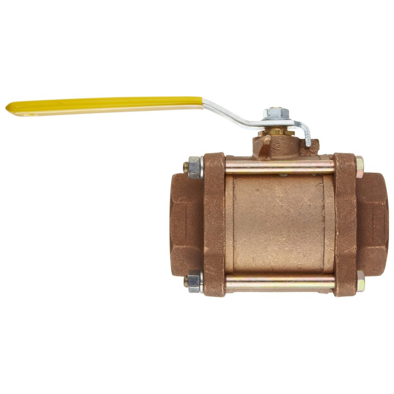 Apollo 82-100 Series Bronze Ball Valve, Three Piece, Inline, Lever,