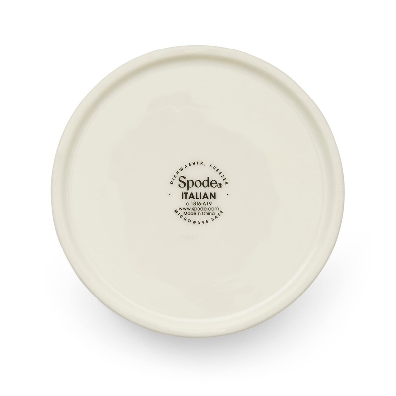 Spode Blue Italian Ceramic Coasters with Holder - Set of