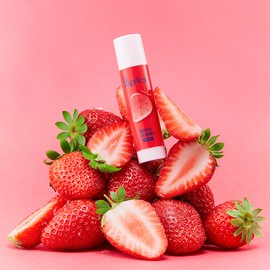 Mentholatum Lip Ice Lip Balm Strawberry 3.5g, 4 pieces / 멘소래담 립아이스 립밤 스트로베리 3.5g, 4개