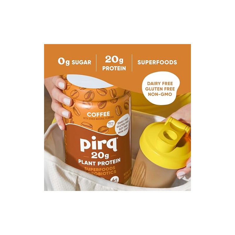 Pirq Proteína en polvo sin lácteos con 20 g de