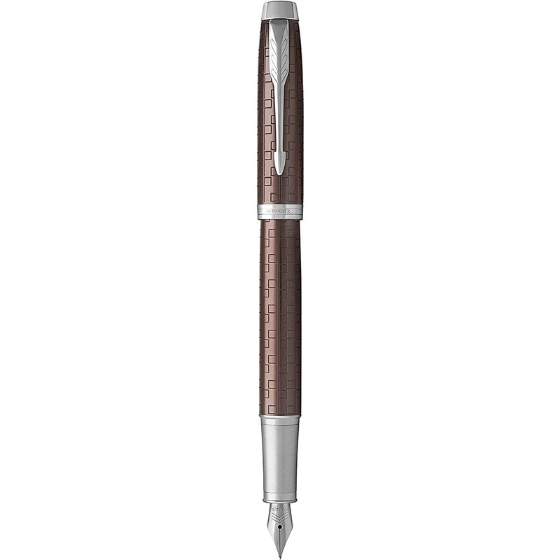 Parker IM Premium Metal Fountain Pen - Metallic Brown with