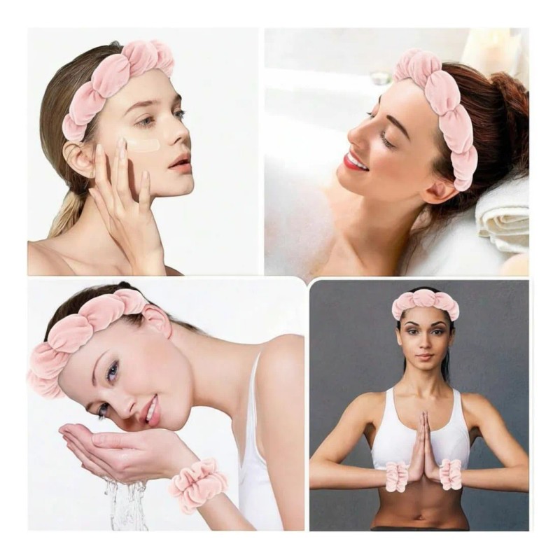Diadema Para Skincare Y Maquillaje Banda Facial Suave