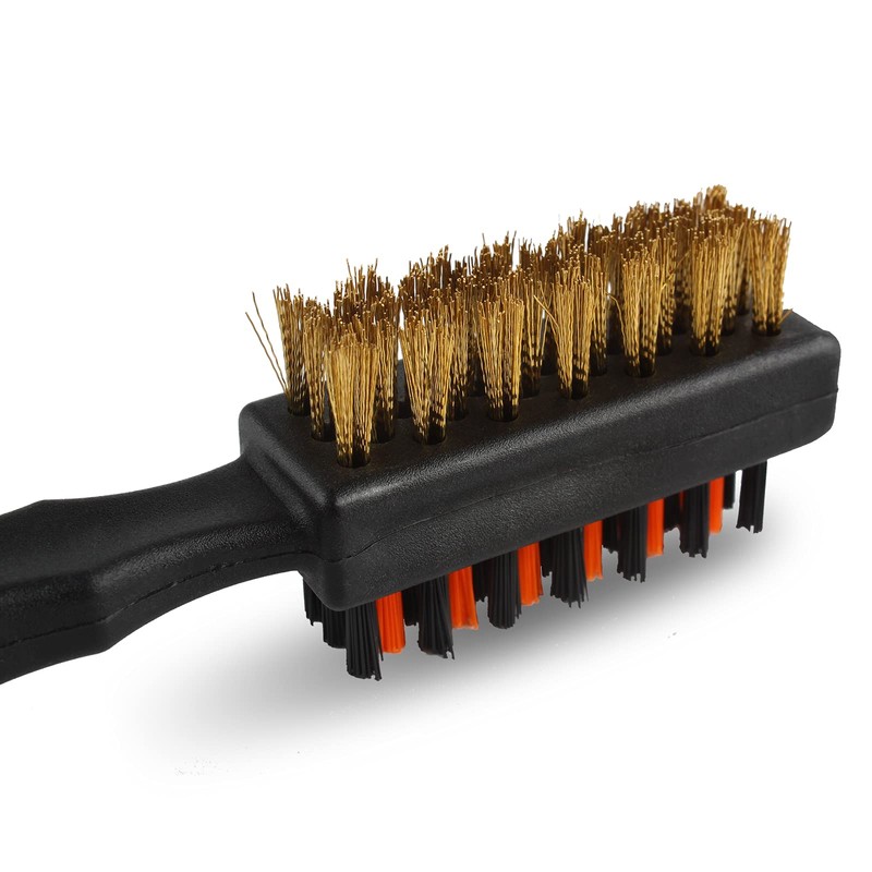 Andux Golf Club Brush Groove Cleaning Double-Sided Brush QGS-01