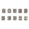Viking Beard Beads Nordic Dreadlock Beads Alloy for DIY Necklace