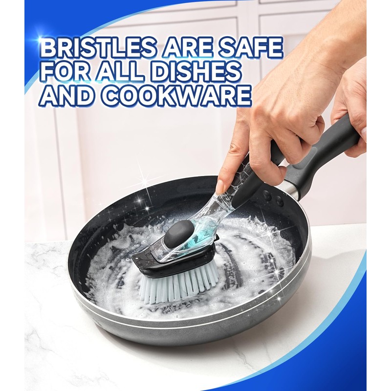 Dish Brush Head Replacement for OXO, 4 Pack Refill Head