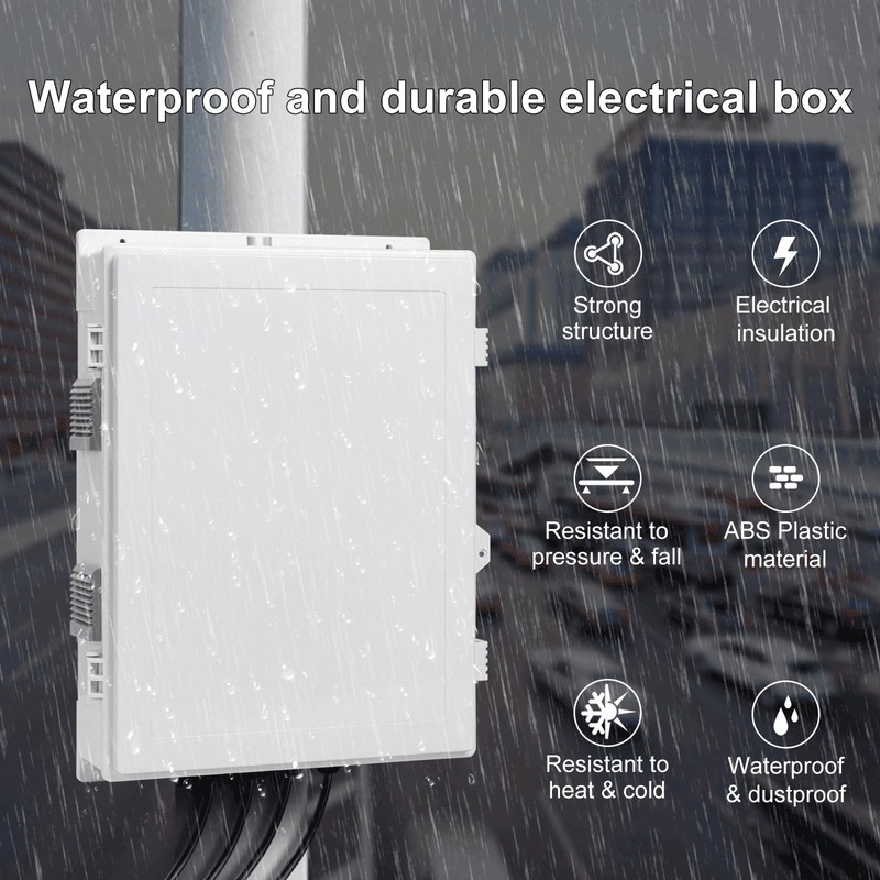 Namunanee Outdoor Electrical Junction Box with High Power Outlet, ABS