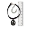 Real Metal Black Velvet Choker with Gothic Black Cat Cameo