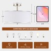 VONLUCE Semi Flush Mount Ceiling Light, 18" Drum Light Fixture