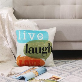 VAKADO Classroom Pillows Inspirational with Quotes for Kids Reading Corner Must Have Throw Pillows Fun Saying Words Letters 16x16 Inch Set of 4 Home Bedroom Decor Cushion Cases Office Furniture