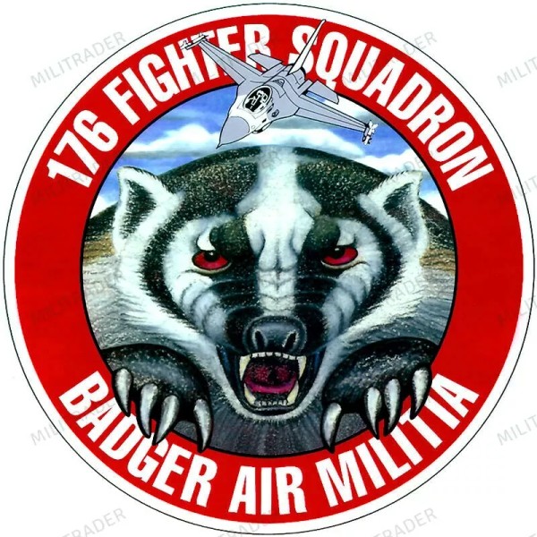 Militrader USAF 176th Fighter Squadron Self-adhesive Vinyl Decal