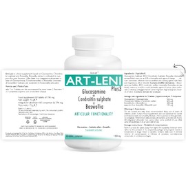 ART-LENI Plus3 Line@ | Glucosamine Chondroitin & Boswellia - 60 CPR - Glucosamine Sulphate | Joint Health | Strengthens Bones and Joints | Cartilage | High Dosage