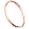 PAURO Women's Stainless Steel Rose Gold Plated Knuckle Midi Ring