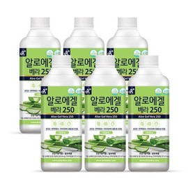 알로에겔 베라250 오리지널 1L x 6병 Aloe Vera Gel 250 Original 1L x 6 bottles