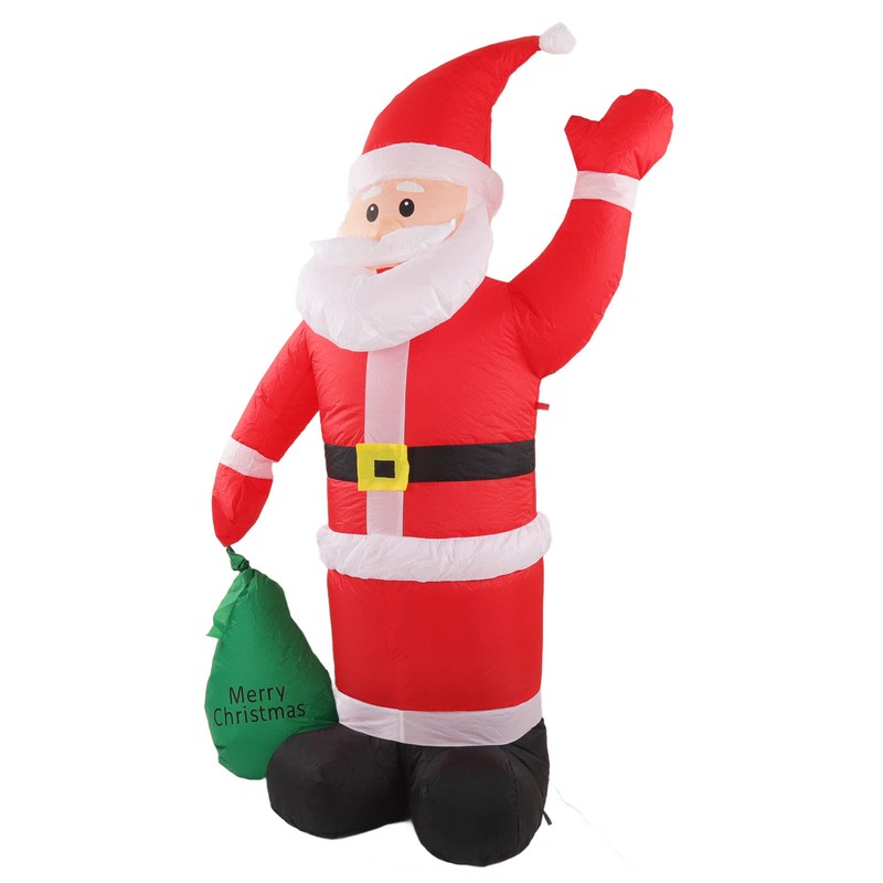 Inflatable Santa Decoration Built in LED Light Waterproof Inflatable Bag