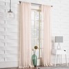 No. 918 Tayla Crushed Texture Semi-Sheer Rod Pocket Curtain Panel,