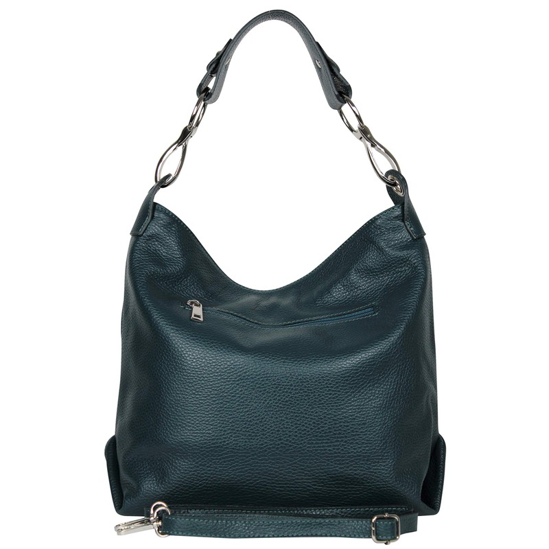 AmbraModa GL033 Women's Genuine Leather Handbag Shoulder Bag - Green