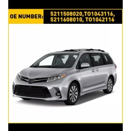 Unbranded Pair Left & Right Front Bumper Retainer Set For 2011-2020 Toyota Sienna