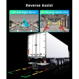 5 inch Backup Camera System with Digital Signal, IPS Screen Car Backup Camera Waterproof Night Vision License Plate Rear View Camera for Car Travel Trailer Truck Camper Bus Van Pickup