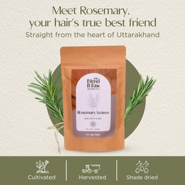 Blend It Raw Apothecary Rosemary Leaves 50g & Applicator Comb Bottle 100ml Combo for making ROSEMARY WATER for HAIR