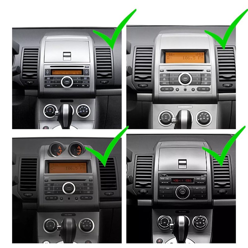 Android 14 Car Stereo Radio for 2007-2012 Nissan Sentra,Rogue 2008-2011,Frontier