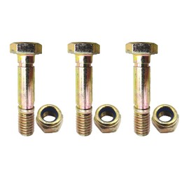 3 PK 710-0890 Shear Bolts and Nuts for MTD Craftsman Troy-Bilt Cub Cadet 710-0890A 910-0890A 910-0890 Two-Stage Snow Thrower Models (2004 & Prior) Includes Hex Nuts (1-1/2" x 5/16"-18)