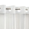 YISURE No Hook Needed Half Size Shower Curtain Liner 36x74in,