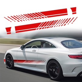 QianBao DIY Universal Vinyl Auto Racing Body Door Side Stripe Graphic Decal Sticker Decals Decoration for All Cars SUV Truck Off-Road Vehicles Style 4