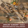 Anolon SureGrip Stainless Steel Meat Fork, Bronze, 13.25-Inch, Tools and