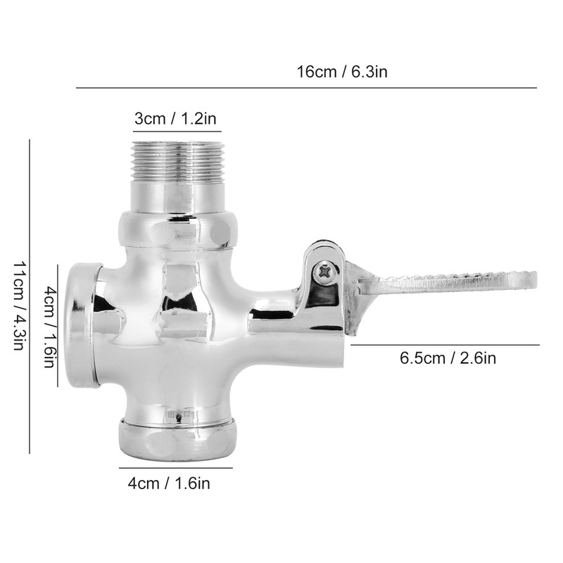Pedal Toilet Delay Flushing Valve Foot Pedal Water Valve for