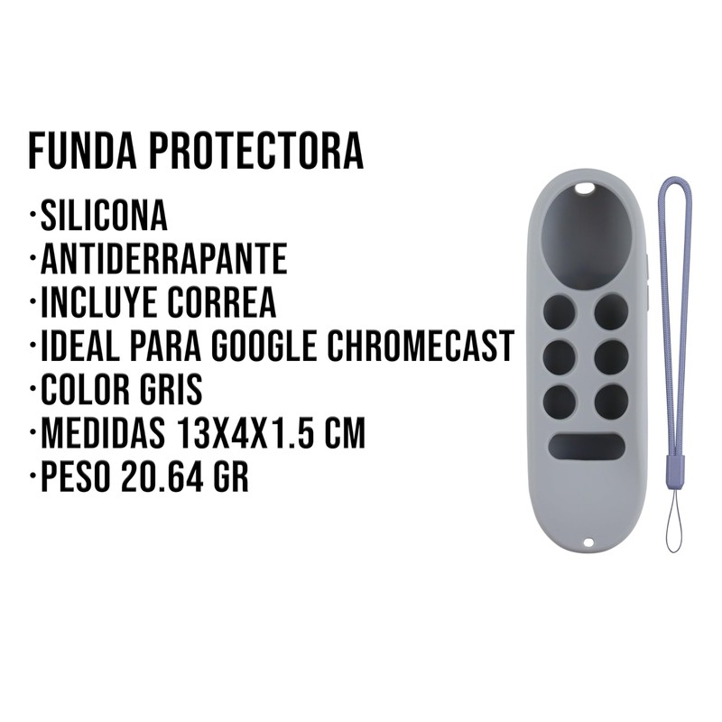 CONTROL EXPERT Funda para Control Google Chromecast TV Case, Protector,