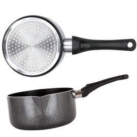 Non-Stick Milk Pan | 16cm Saucepan, 1.8L Non-Stick Milk Pot with Pouring Lips | Perfect for Sticky Sauces, Milk Warming, and Cooking | Induction Compatible