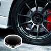 4Pcs Hub Centre Caps, 60mm Universal Black Alloy Wheel Hub