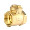 Non-Return Swing Brass Thread Brass DN40 Check Valve 232PSI Prevents