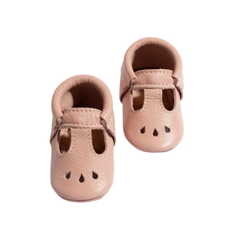 Freshly Picked Soft Sole Mary Jane Moccs, Blush Size 5