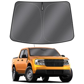 Mixsuper Liner Windshield Sun Shade for Ford Maverick 2022-2024 Windshield Sunshades for Maverick Accessories Front Window Sun Shades Cover Foldable Sun Visor Keep Cool Block UV Heat