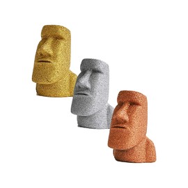 Premium Mini Moai Statue, Set of 3, Figurines & Objects, Interior Goods, Power Stones, Amulets, Funny Goods, Birthday Gift