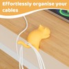 Muorruo 2-pack cute cat desk edge hooks, table hangers without