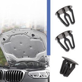 EMSea Car Hole Plug Mounting Clip Fit for 10-14 mm Hole Diameter Plastic Black Paint-Free Pack of 30