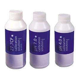 Bluelab Calibration Solution pH 4.0, 7.0 and 2.77 EC Conductivity Solution, 500 ml Each
