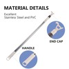 ZSTARR Tension Rod,Blinds Shads Push Pull Adjustable Drapery Rod with