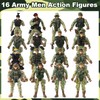 Army Men Action Figures Playset - 70+ PCS Realistic Army