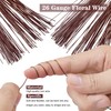 Woohome Pack of 200 Florist Wire, Brown, 26 Gauge 60